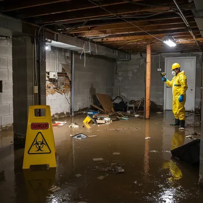 Flooded Basement Electrical Hazard in East Foothills, CA Property